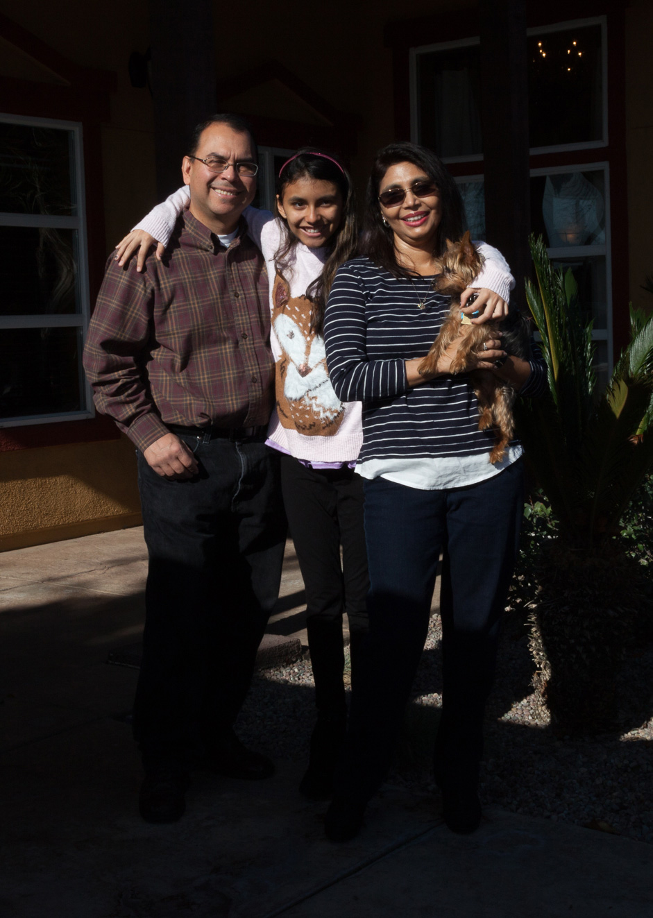 The Galindo family at home in Modesto, Calif.  Photo: Shaun Lucas for The Intercept